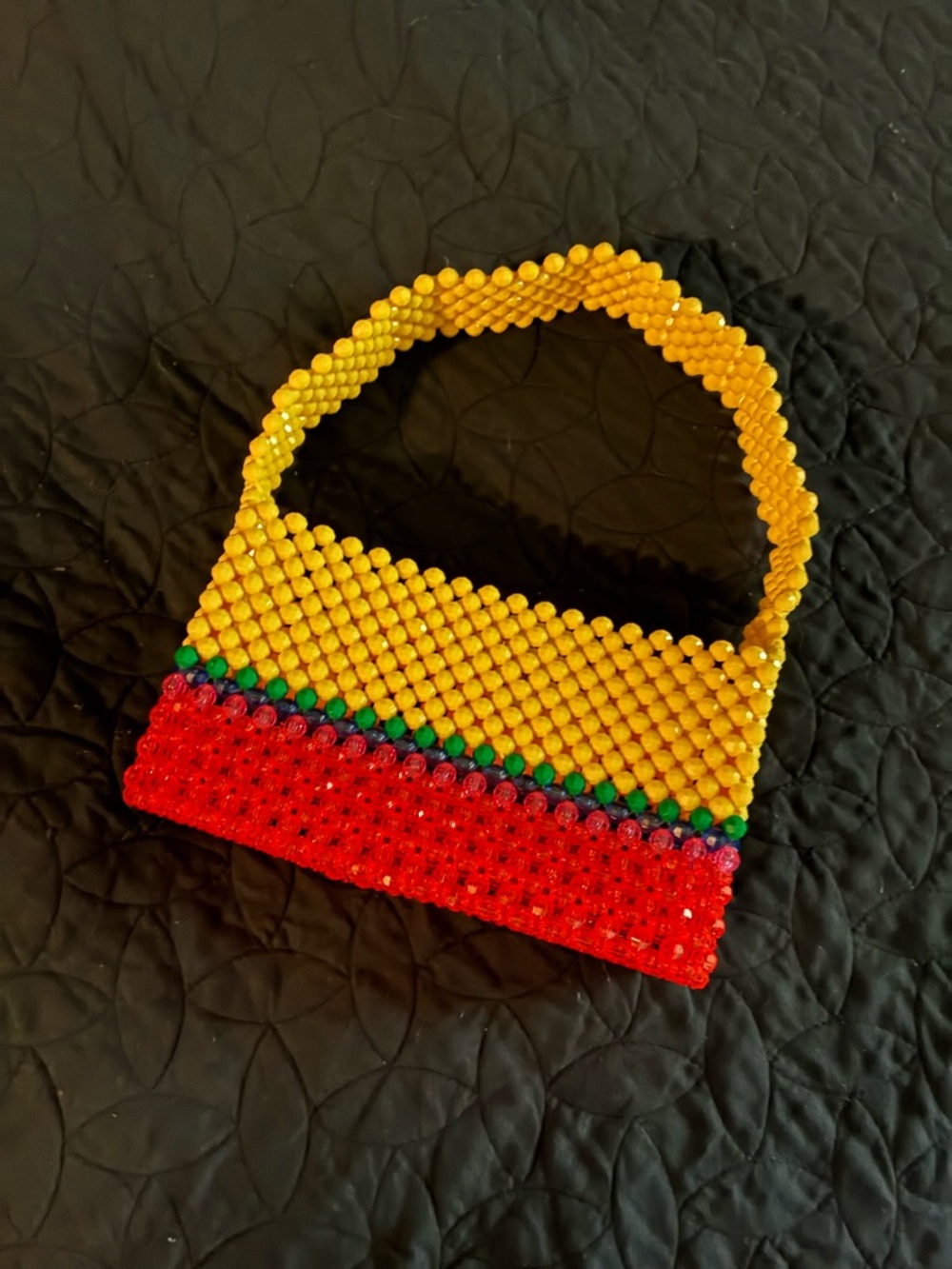 Susan Alexandra Buttercup Beaded Handbag